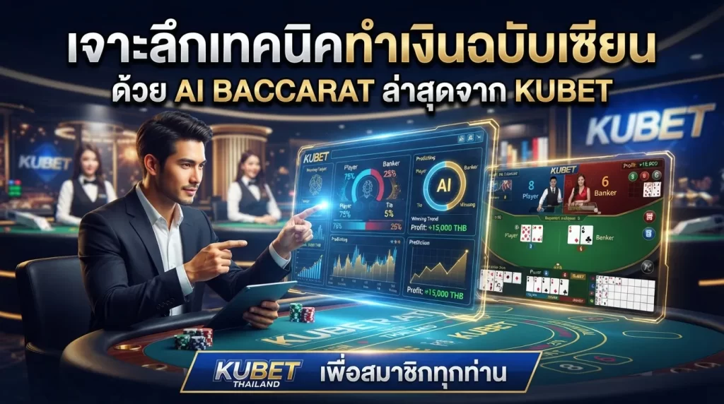 เจาะลึกเทคนิคทำเงินฉบับเซียนด้วย ai baccarat ล่าสุดจาก KUBET เพื่อสมาชิก kubet thailand ทุกท่าน